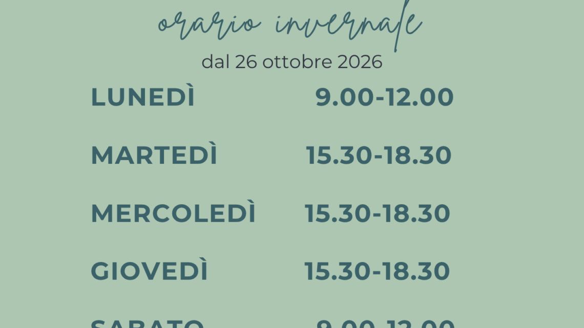 Nuovo Orario Biblioteca di Berlingo