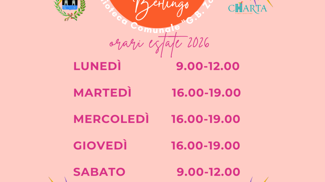 Nuovo Orario Biblioteca di Berlingo